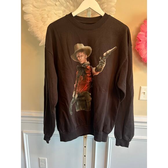 NEW MACHINE GUN KELLY RODEO HOUSTON TOUR SWEATSHIRT SIZE L - Picture 1 of 4